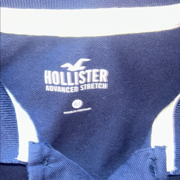 NWOT Hollister Men's Navy 2 Polo Shirt - Picture 4 of 8